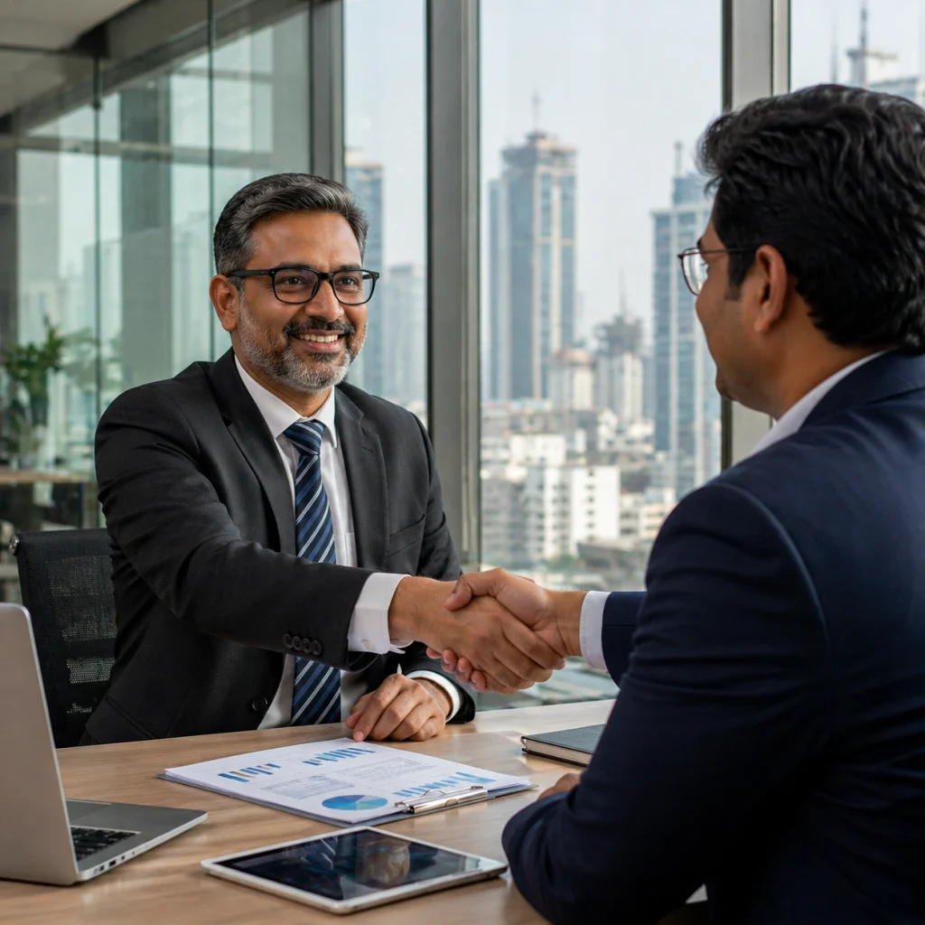 DSA loan partner handshake - Nihal Fintech partner program