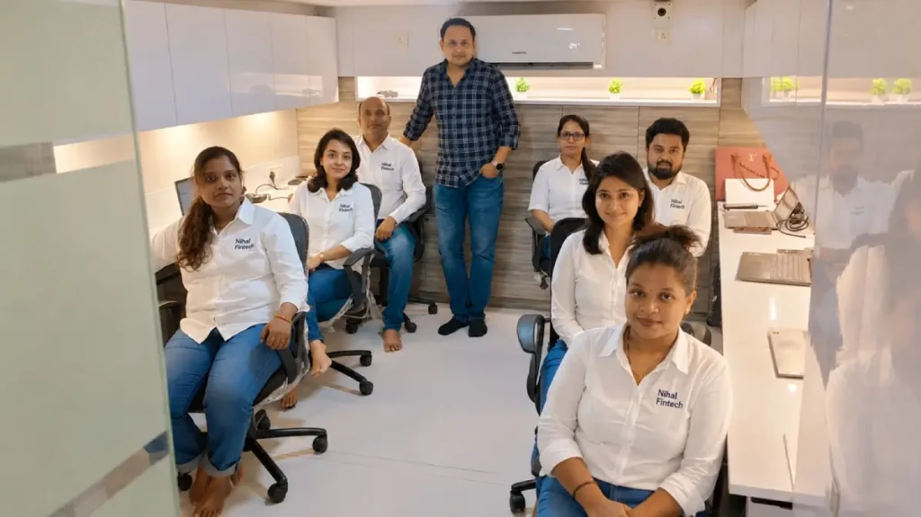 Nihal Fintech team members in office